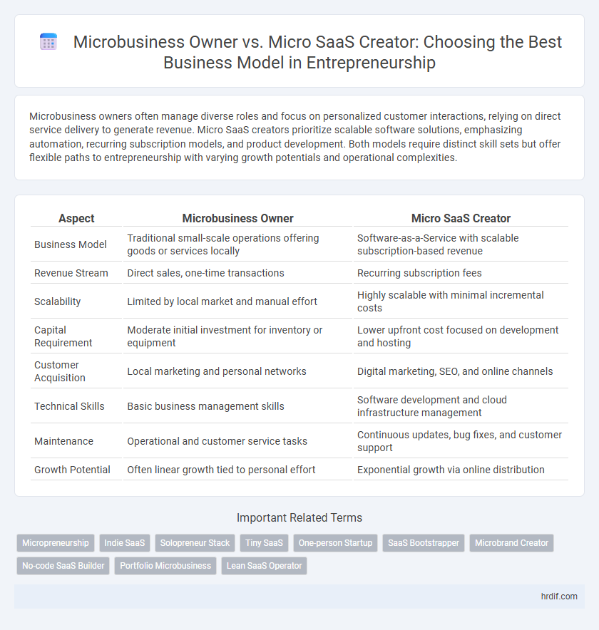 Microbusiness Owner vs. Micro SaaS Creator: Choosing the Best Business Model in Entrepreneurship