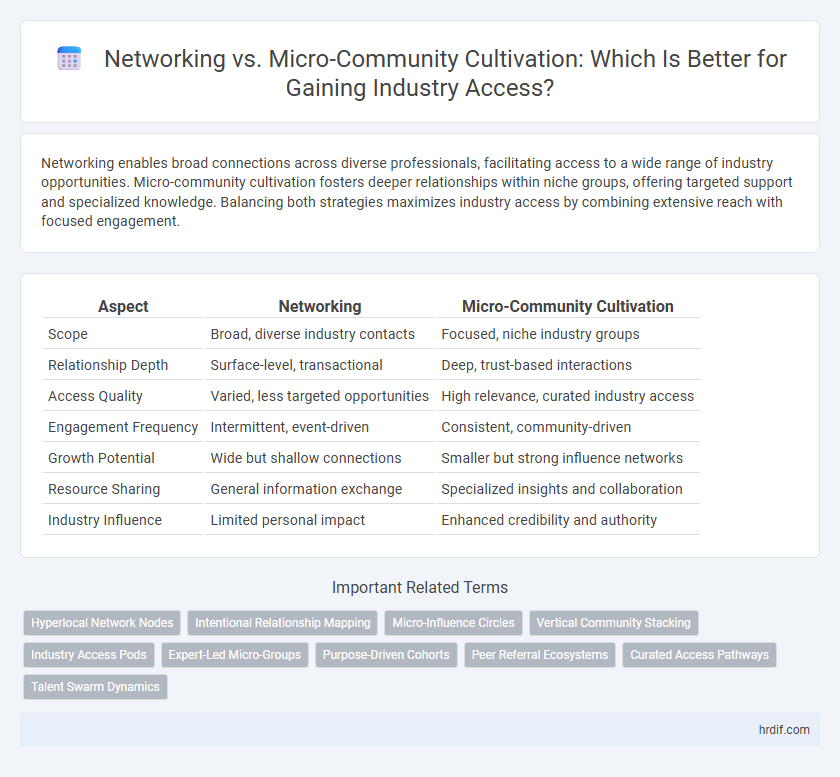 Networking vs. Micro-Community Cultivation: Which Is Better for Gaining Industry Access?