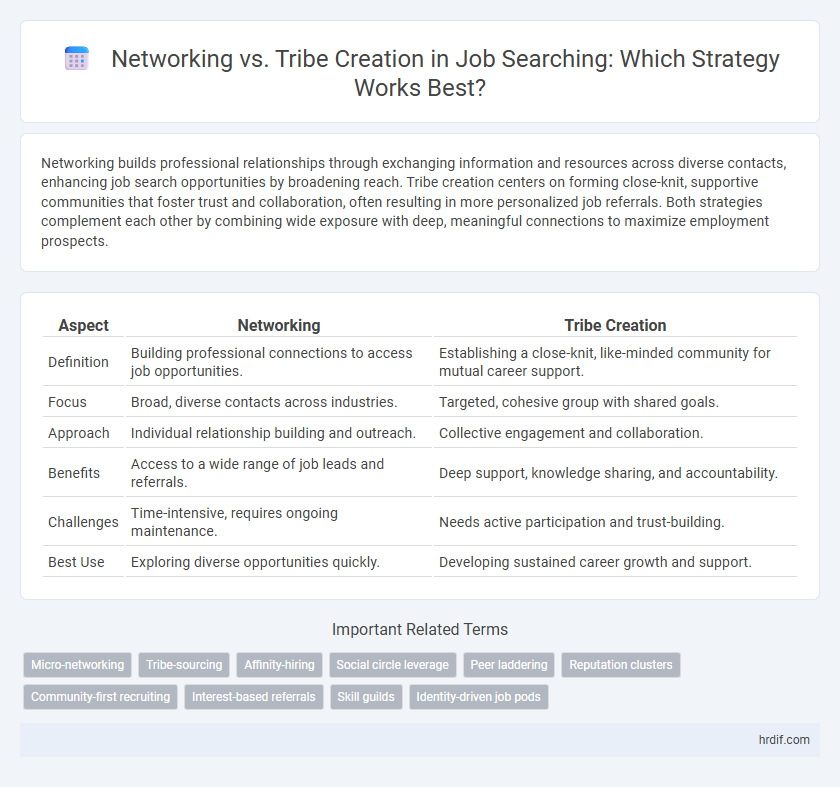Networking vs. Tribe Creation in Job Searching: Which Strategy Works Best?