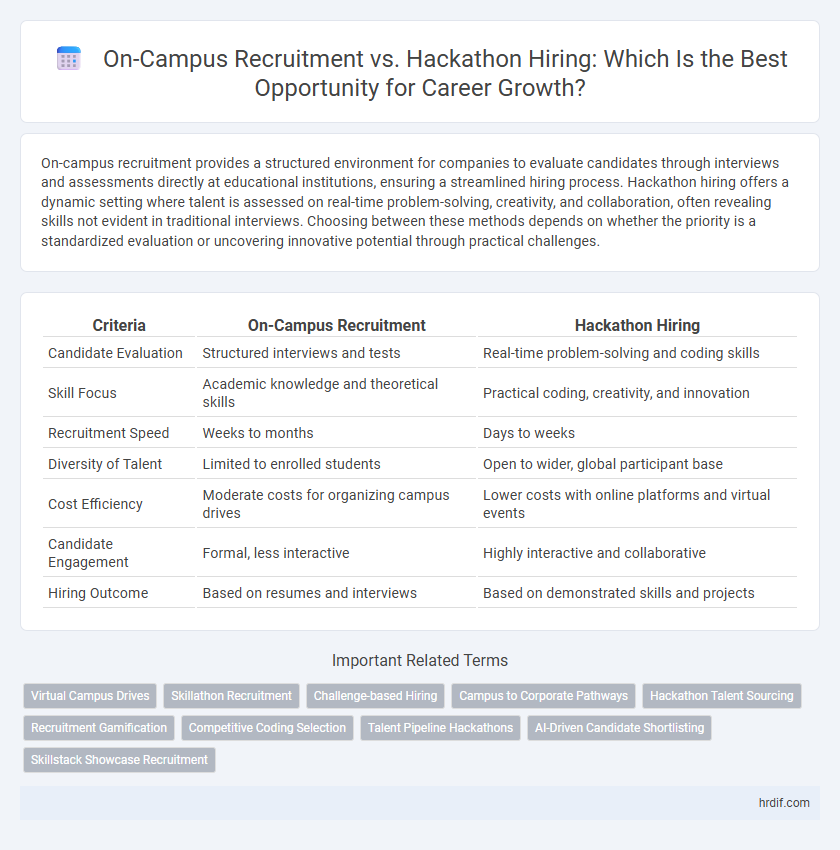 On-Campus Recruitment vs. Hackathon Hiring: Which Is the Best Opportunity for Career Growth?