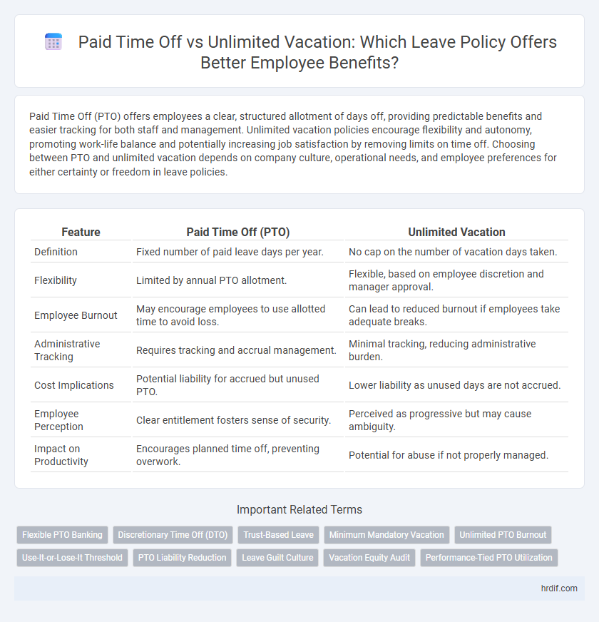 Paid Time Off vs Unlimited Vacation: Which Leave Policy Offers Better Employee Benefits?