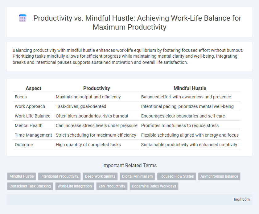 Productivity vs. Mindful Hustle: Achieving Work-Life Balance for Maximum Productivity