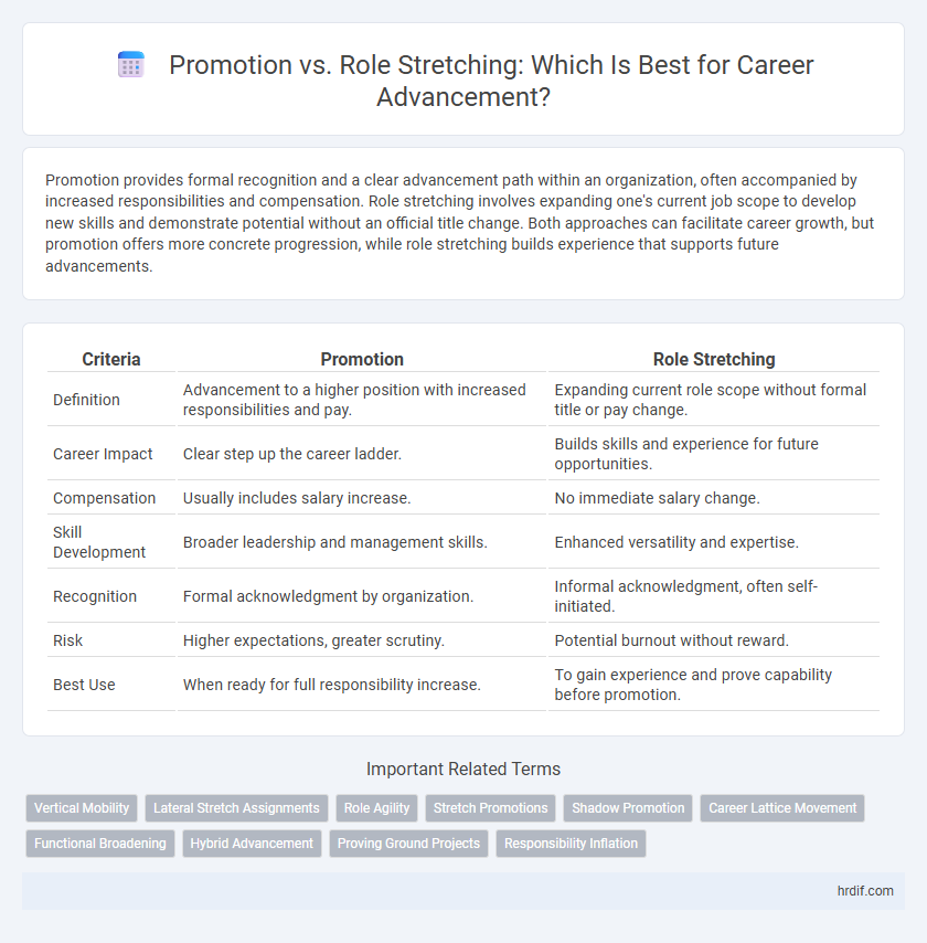 Promotion vs. Role Stretching: Which Is Best for Career Advancement?