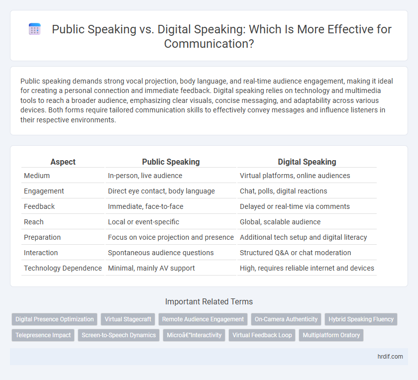 Public Speaking vs. Digital Speaking: Which Is More Effective for Communication?
