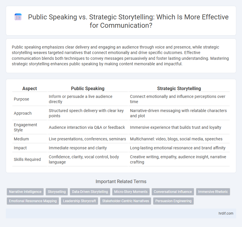 Public Speaking vs. Strategic Storytelling: Which Is More Effective for Communication?