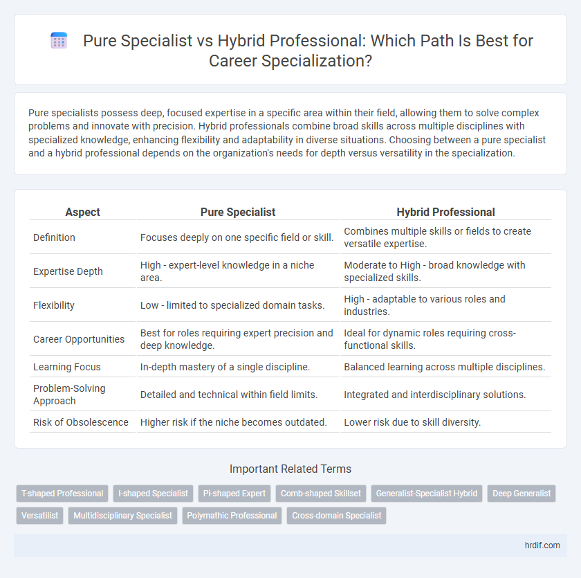 Pure Specialist vs Hybrid Professional: Which Path Is Best for Career Specialization?