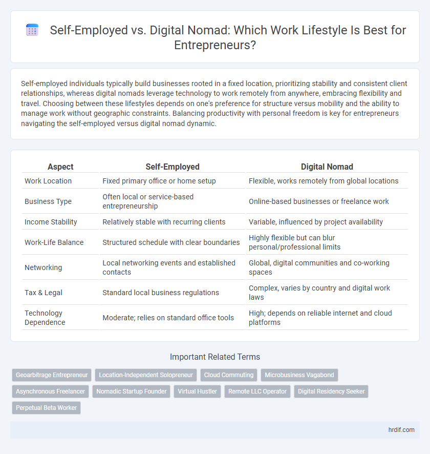 Self-Employed vs. Digital Nomad: Which Work Lifestyle Is Best for Entrepreneurs?