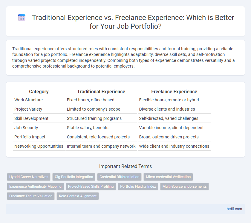 Traditional Experience vs. Freelance Experience: Which is Better for Your Job Portfolio?
