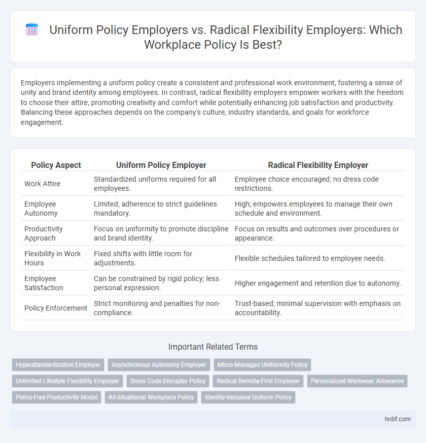 Uniform Policy Employers vs. Radical Flexibility Employers: Which Workplace Policy Is Best?