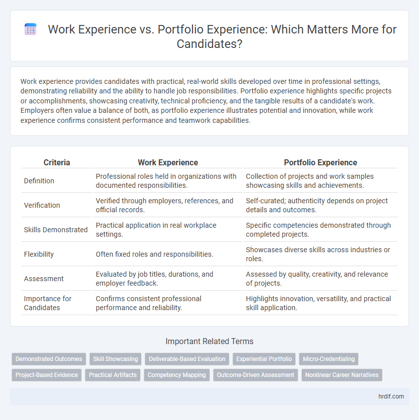 Work Experience vs. Portfolio Experience: Which Matters More for Candidates?